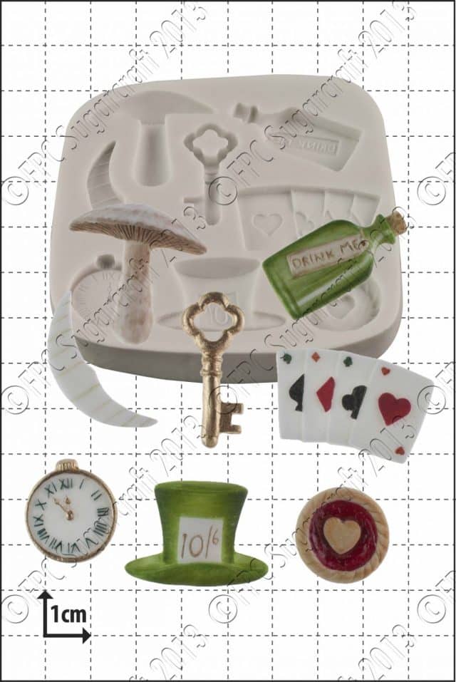 Sugarcraft mould - Alice in Wonderland C146