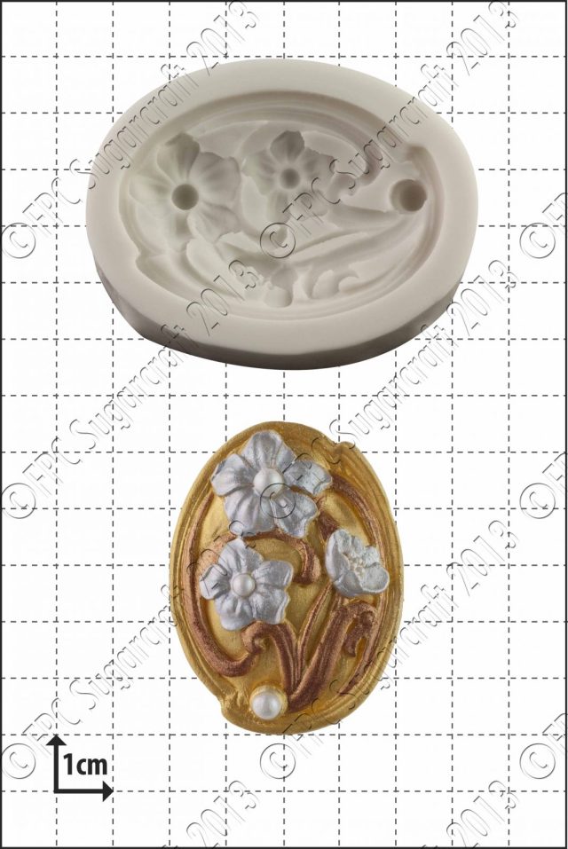 Sugarcraft mould - Art Nouveau Flowers BO23