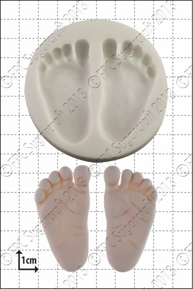 Sugarcraft moulds - Baby feet (1) CO22