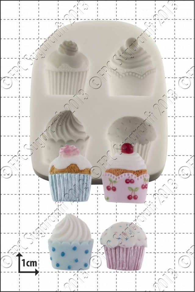 Sugarcraft mould - Cupcakes C119