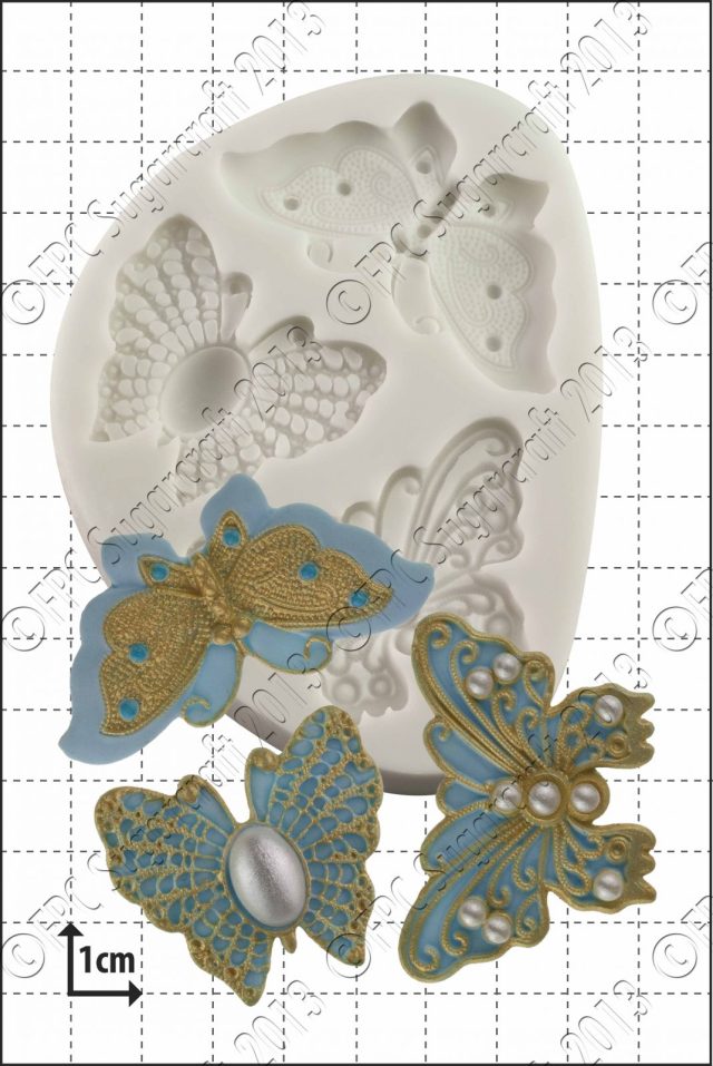 Sugarcraft mould - Filigree Butterflies C124
