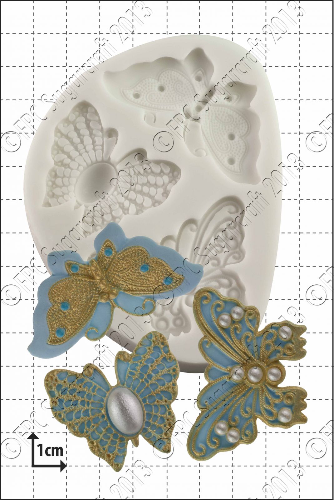 Sugarcraft mould - Filigree Butterflies C124