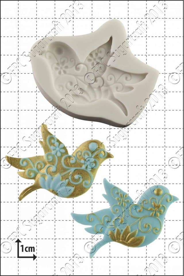 Sugarcraft mould - Floral Bird C125