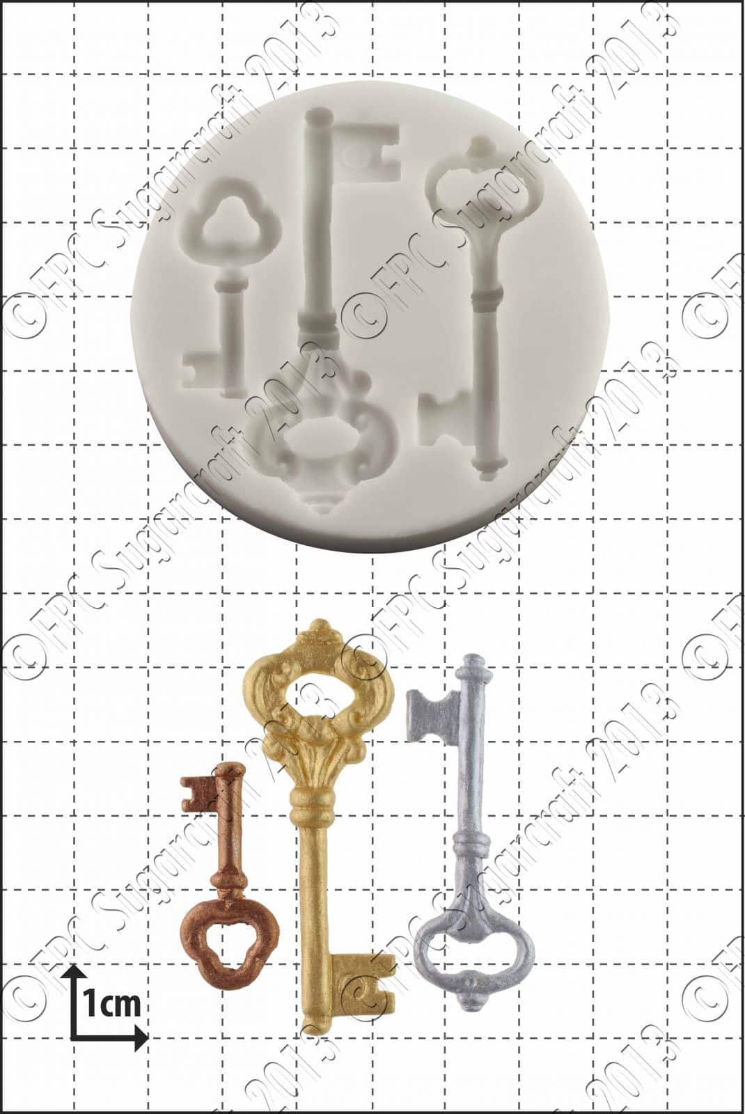 Sugarcraft mould - Keys CO21