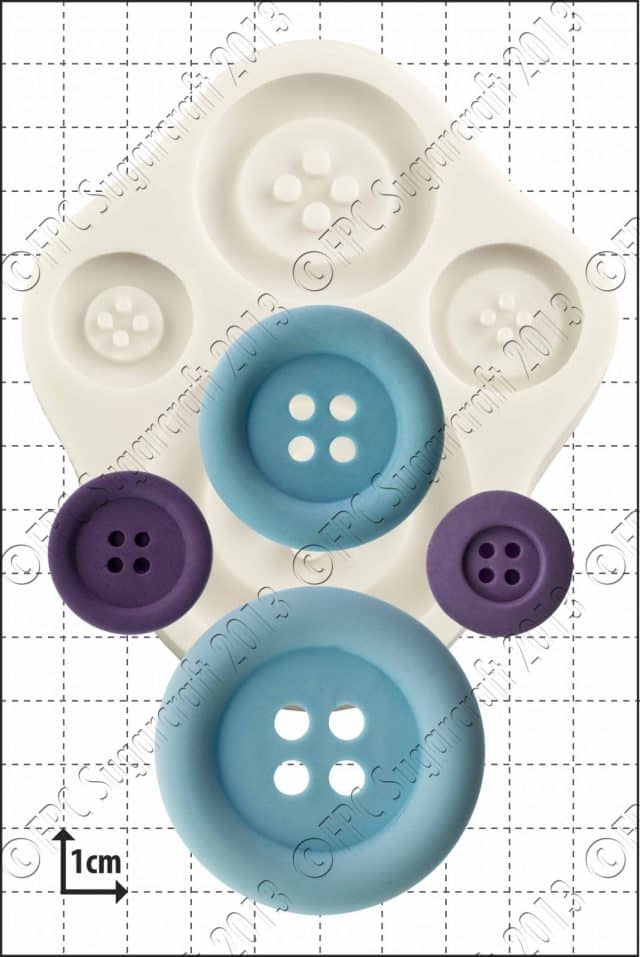 Sugarcraft mould - Large Buttons C137