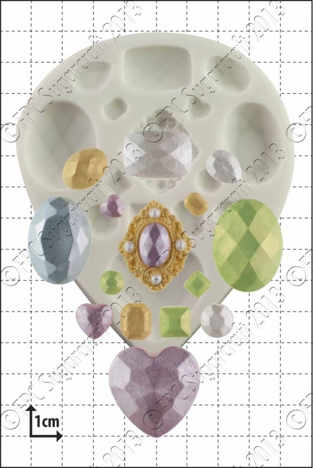 Sugarcraft mould - Multi Gem C052