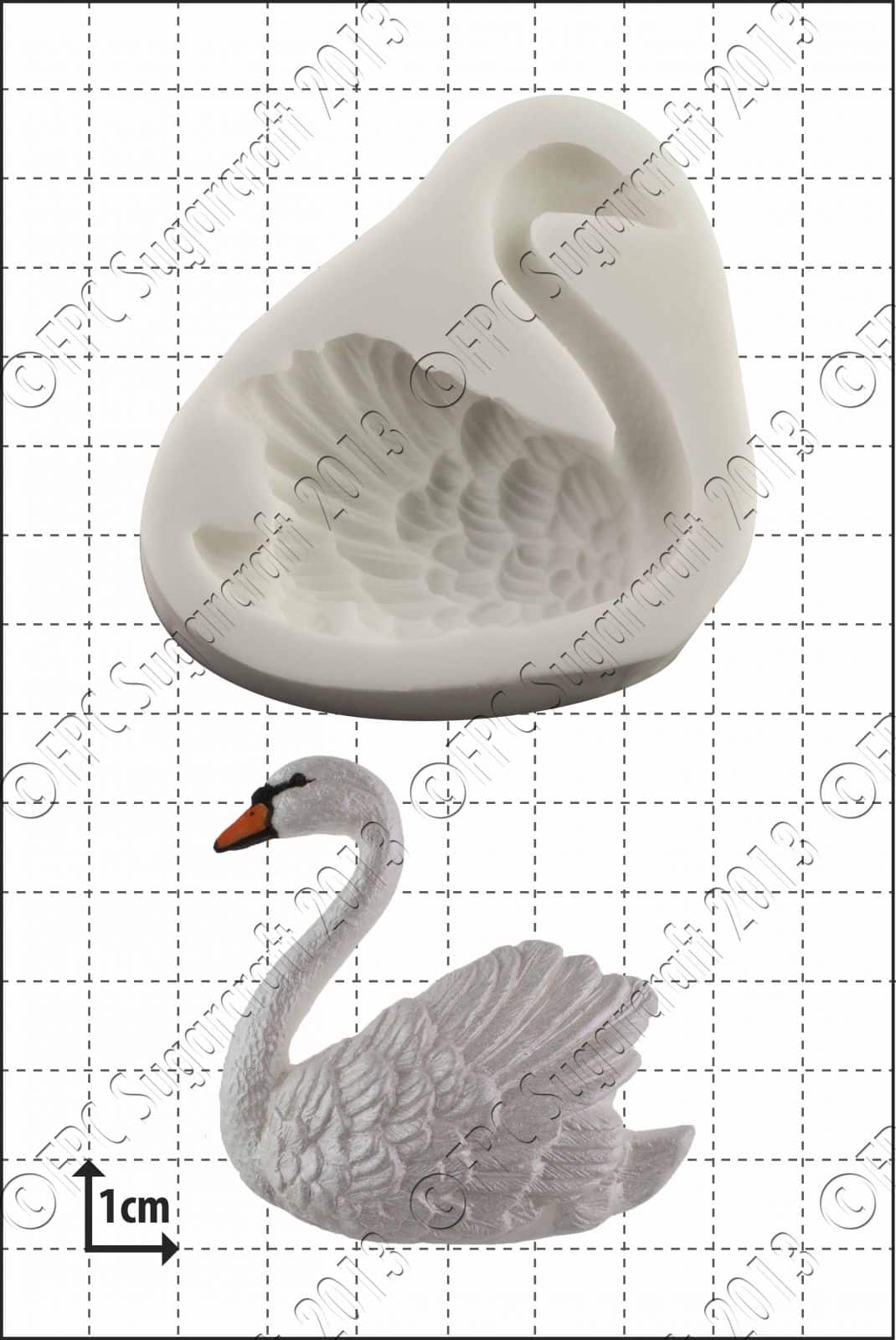 Sugarcraft mould - Swan (Left) BO15
