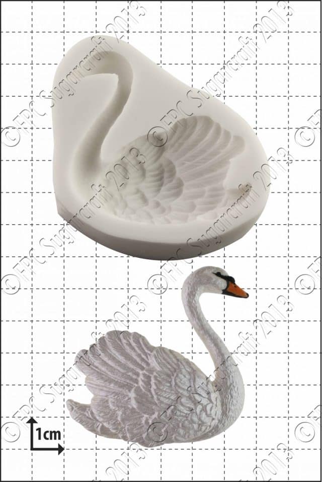 Sugarcraft mould - Swan (right) B016