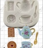 Sugarcraft mould - Tea & Biscuits C122