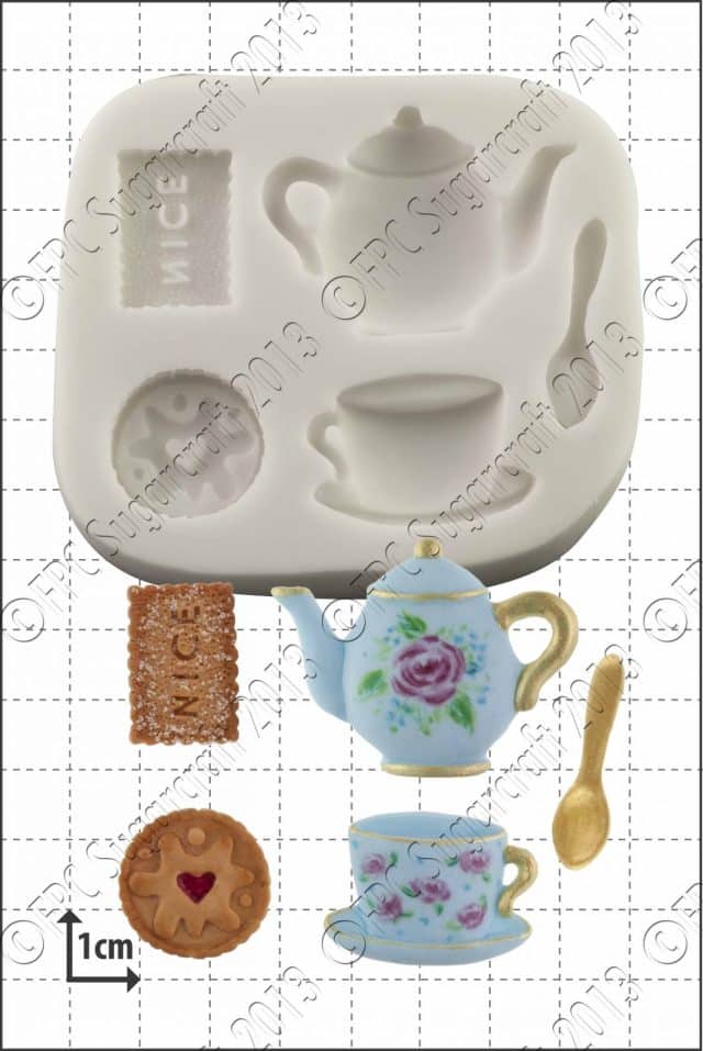 Sugarcraft mould - Tea & Biscuits C122