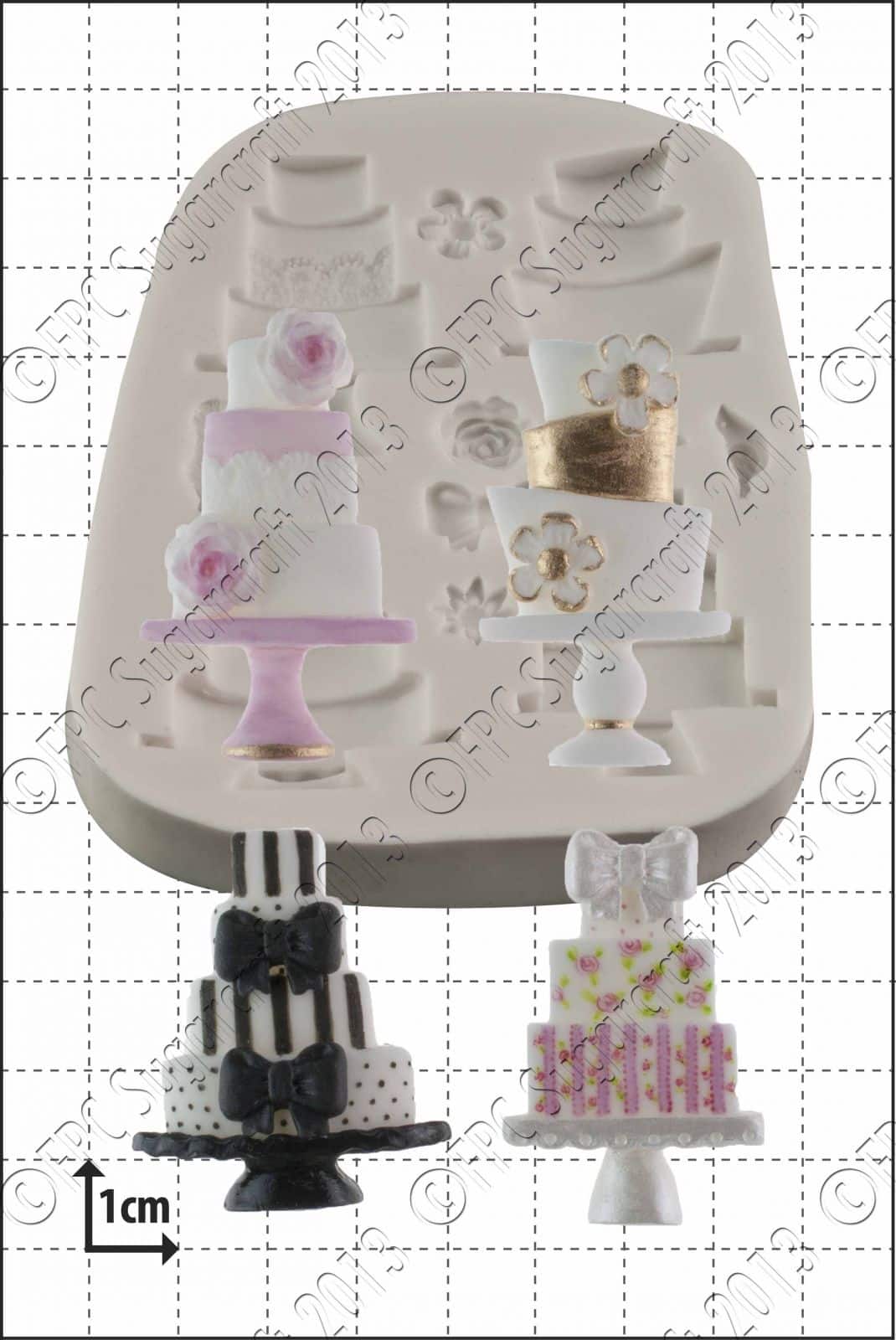 Sugarcraft mould - Wedding Cakes C157
