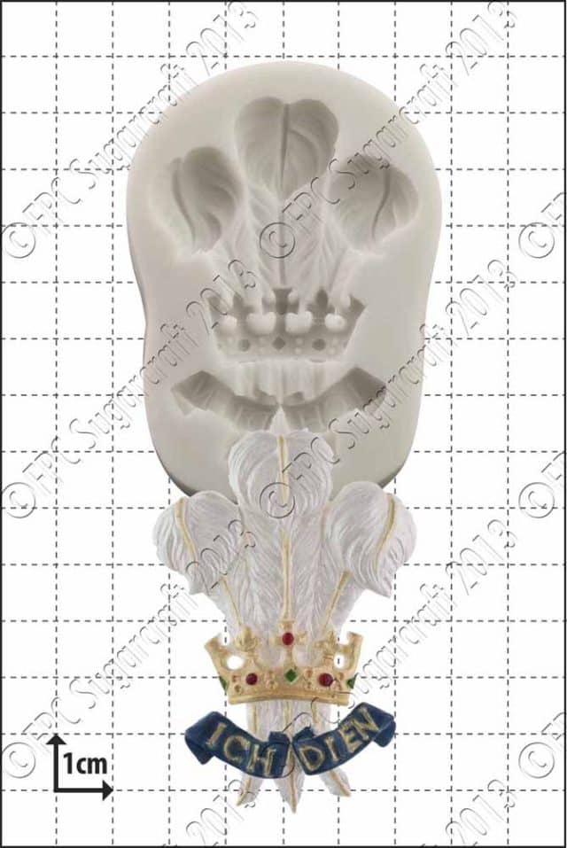 Sugarcraft Mould - Prince of Wales Feathers